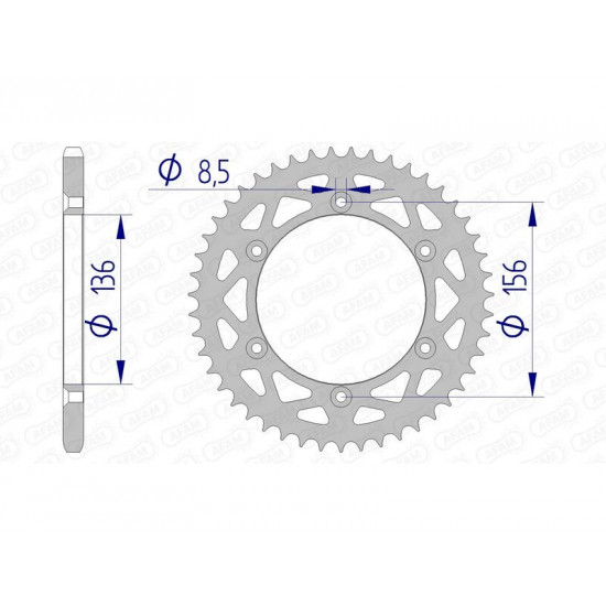 Couronne AFAM aluminium 15206 - 520