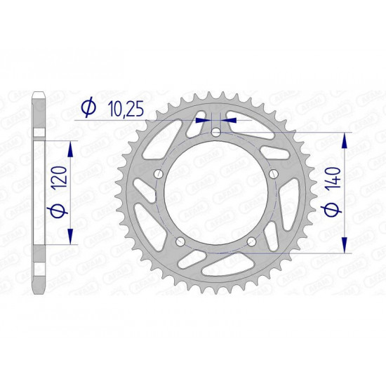 Couronne AFAM aluminium 15605 - 520