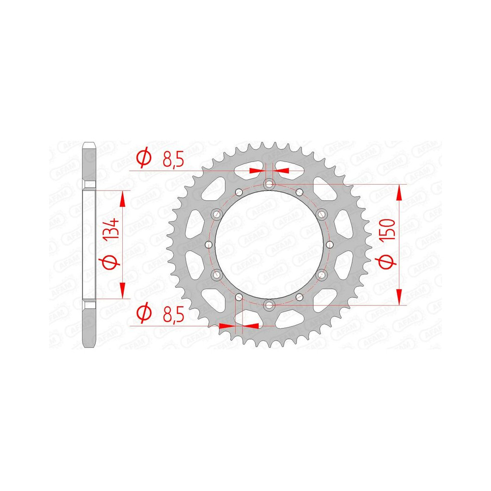 Couronne AFAM acier standard 16204 - 520