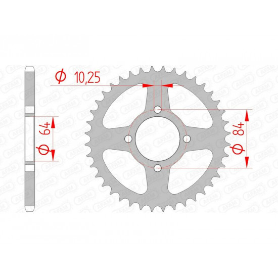 Couronne AFAM acier standard 14310 - 520