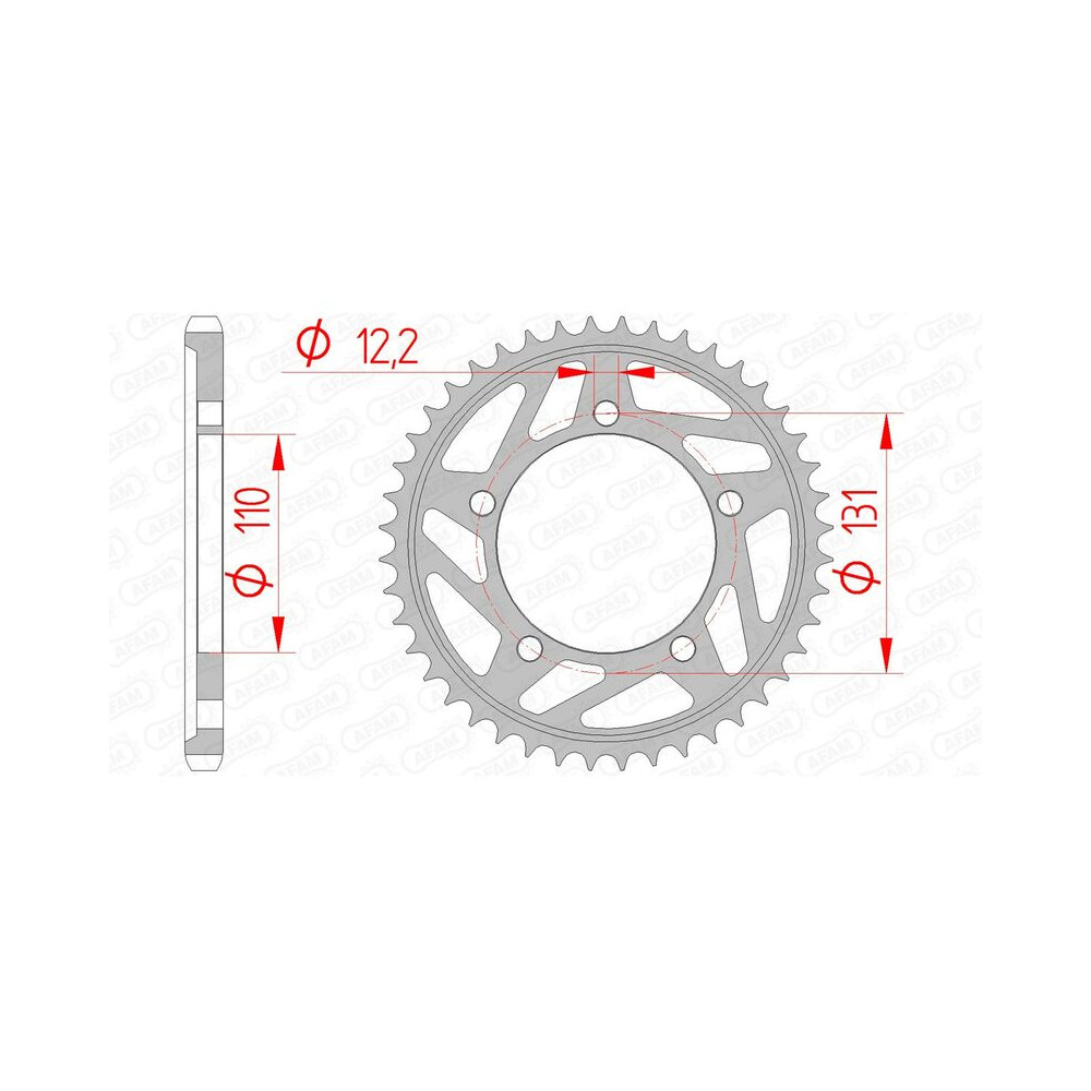 Couronne AFAM acier standard 164800 - 525