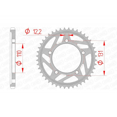 Couronne AFAM acier standard 164800 - 525