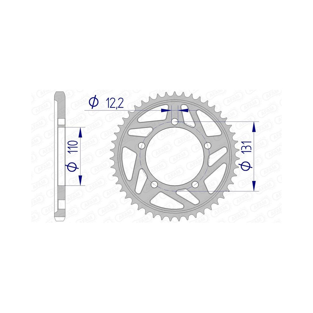 Couronne AFAM aluminium 165800 - 525