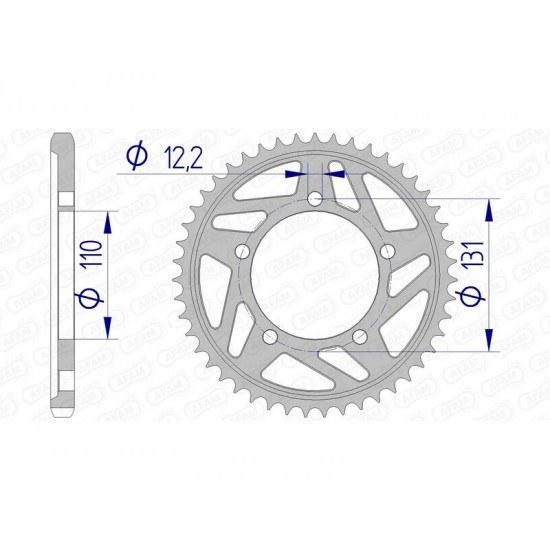 Couronne AFAM aluminium 165800 - 525