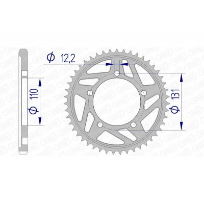 Couronne AFAM aluminium 165800 - 525