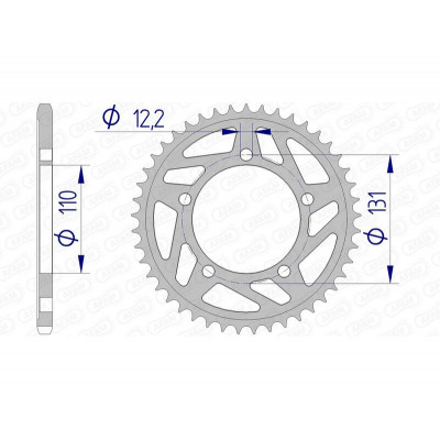 Couronne AFAM aluminium 165801 - 520