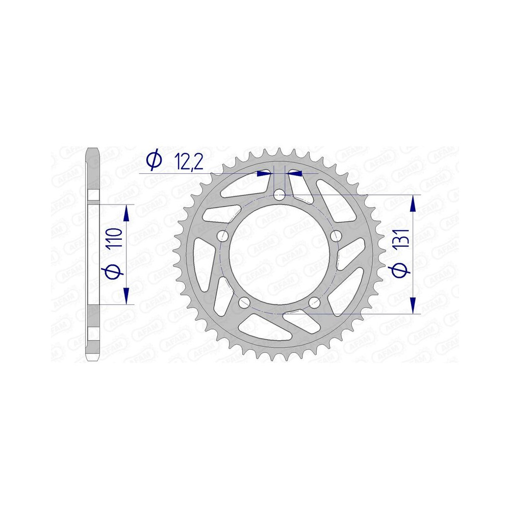 Couronne AFAM aluminium 165801 - 520