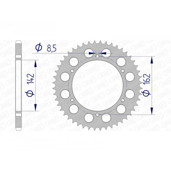 Couronne AFAM aluminium 15305 - 520