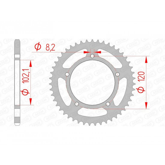 Couronne AFAM acier standard 35104 - 420