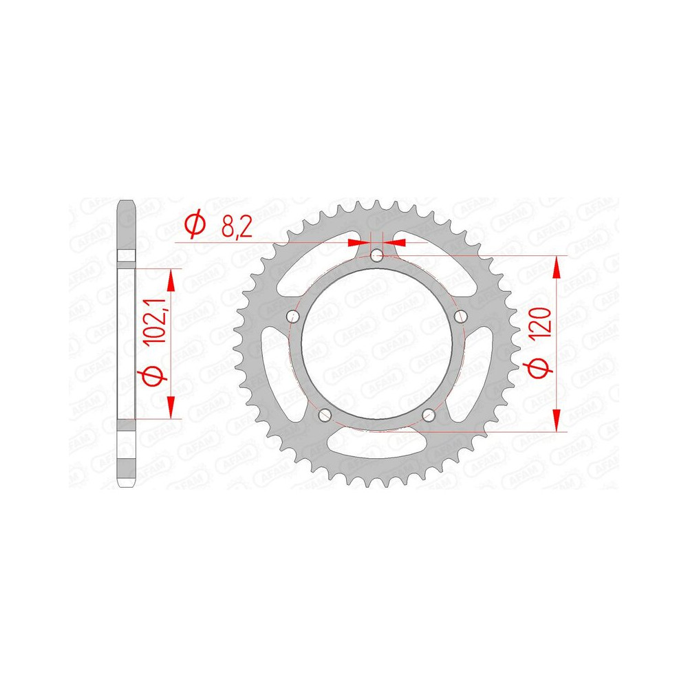 Couronne AFAM acier standard 35104 - 420