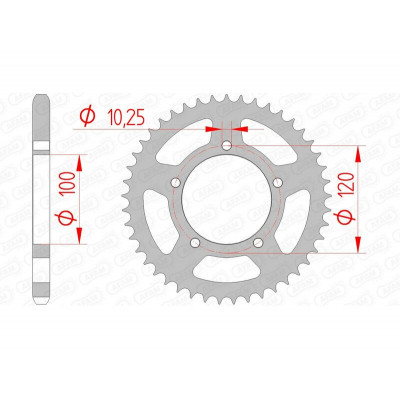 Couronne AFAM acier standard 35800 - 525