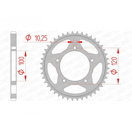 Couronne AFAM acier standard 35802 - 525