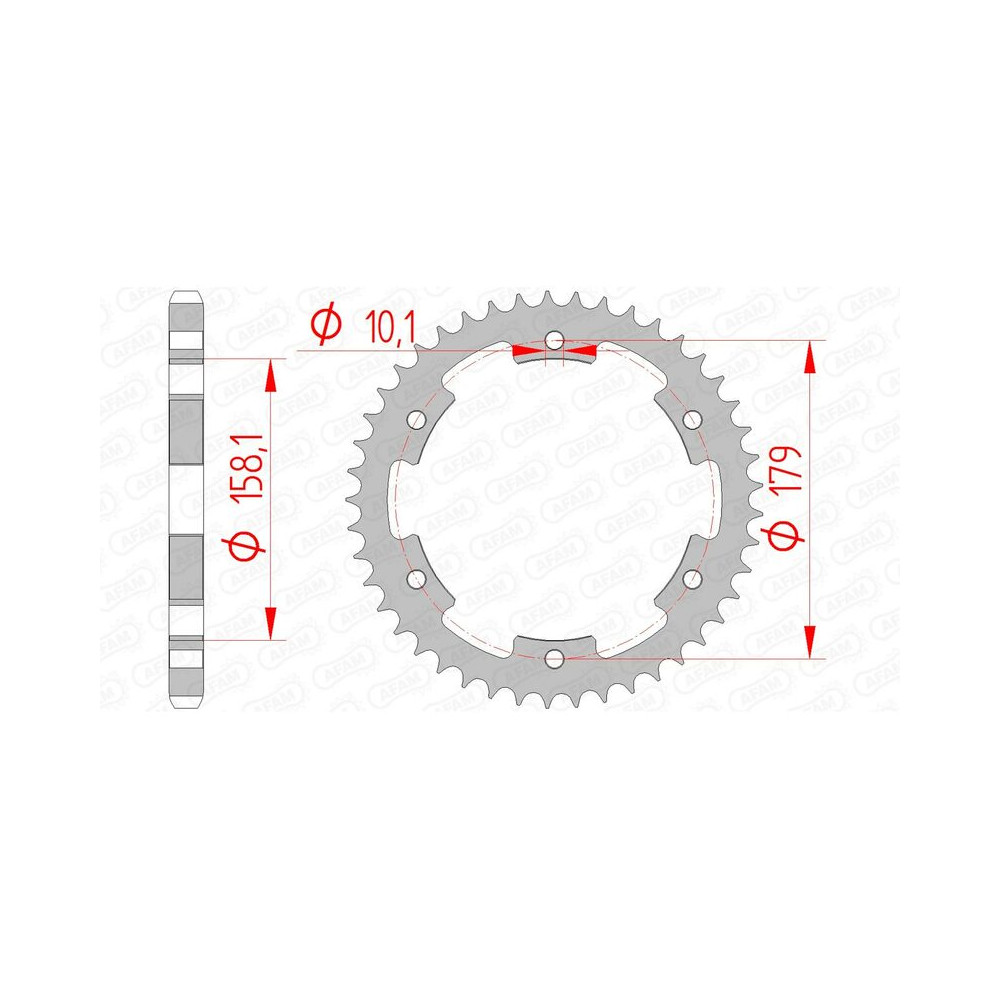 Couronne AFAM acier standard 35804 - 525