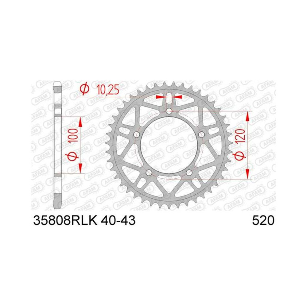 Couronne AFAM acier Ultra-Light 35808 - 520