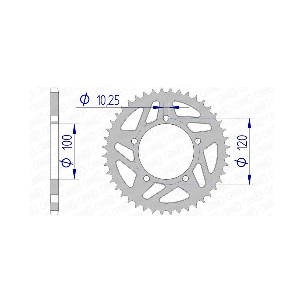 Couronne AFAM aluminium 36801 - 520