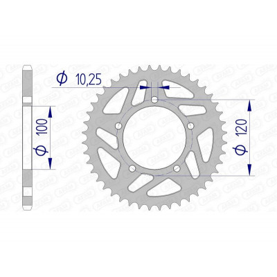 Couronne AFAM aluminium 36801 - 520