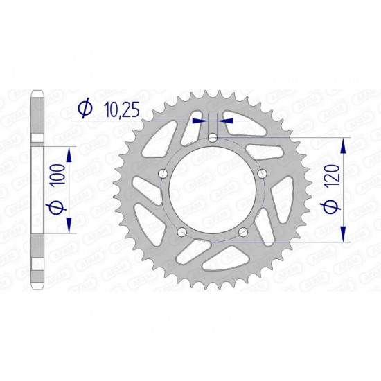 Couronne AFAM aluminium 36801 - 520