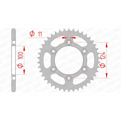 Couronne AFAM acier standard 50602 - 520