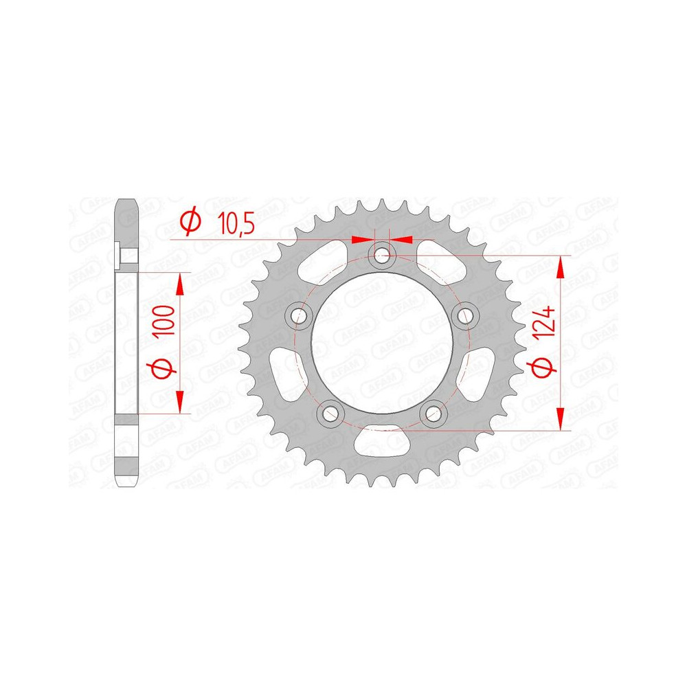 Couronne AFAM acier standard 50612 - 525