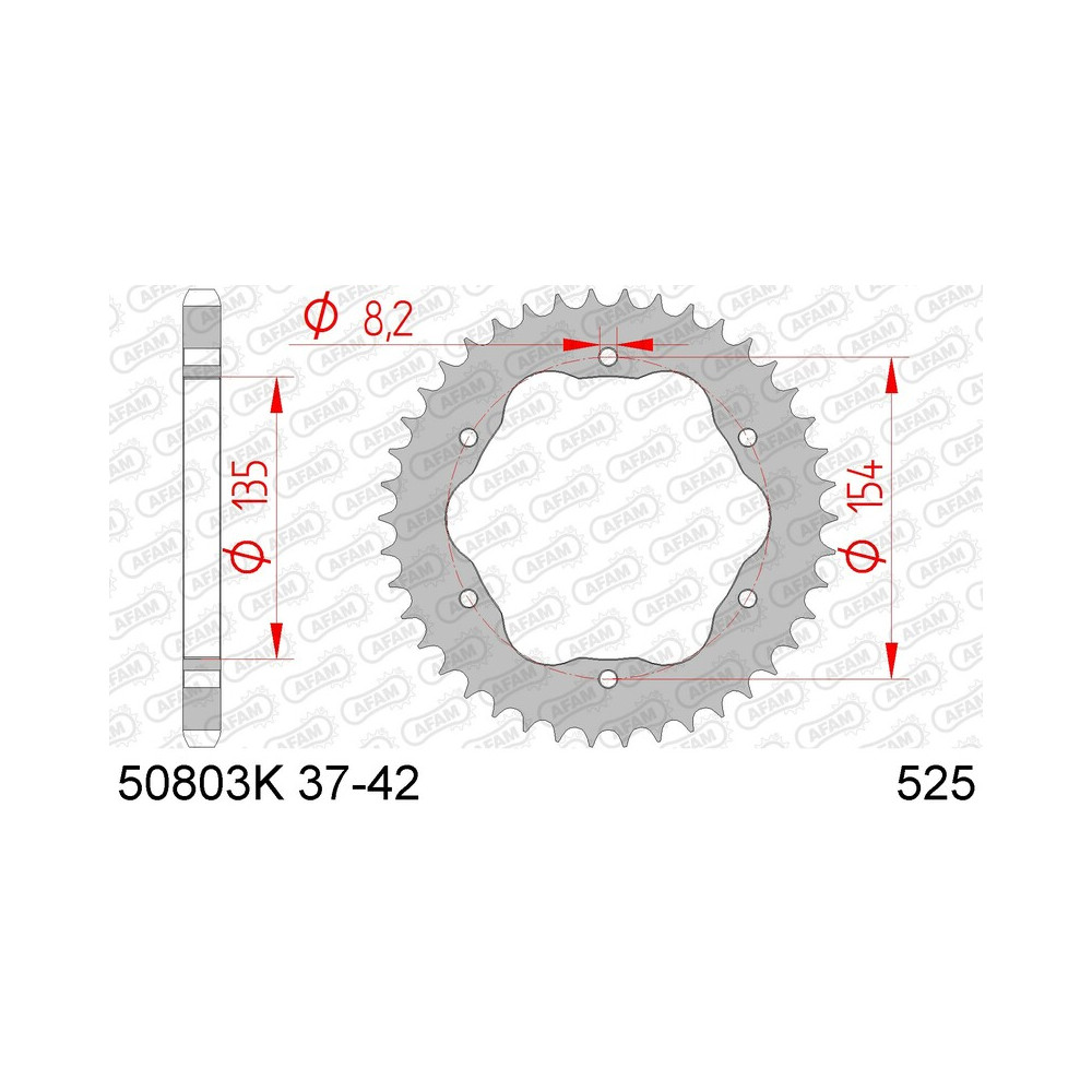 Couronne AFAM acier standard 50803K - 525