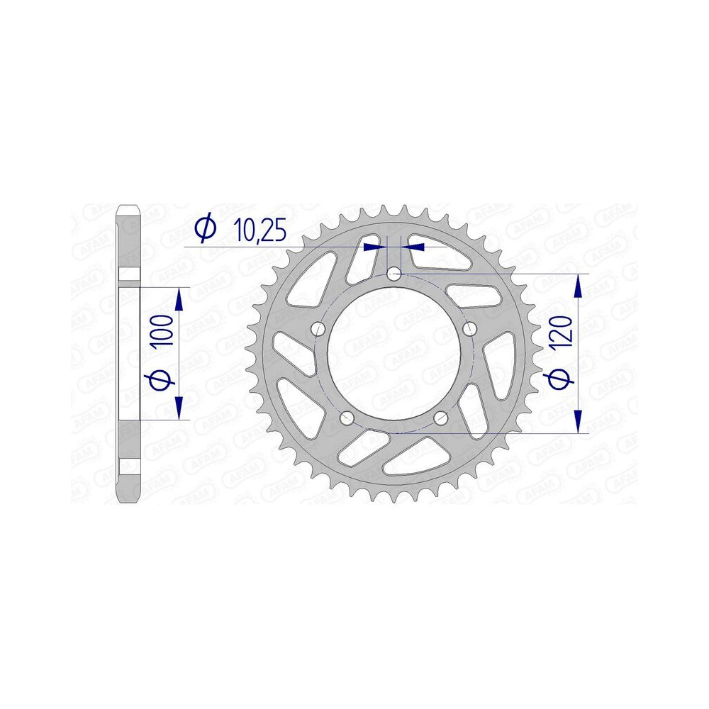 Couronne AFAM aluminium 36802 - 525