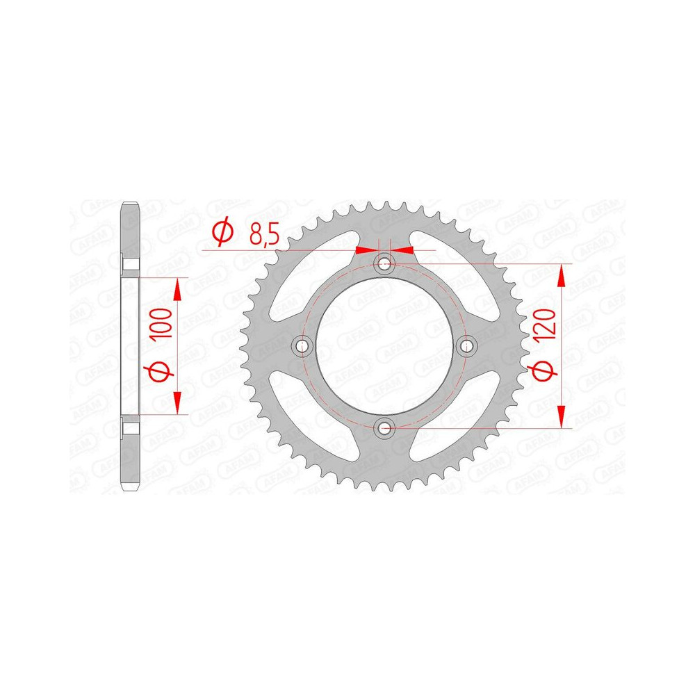 Couronne AFAM acier standard 38101 - 420