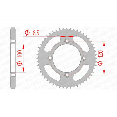 Couronne AFAM acier standard 38200 - 428