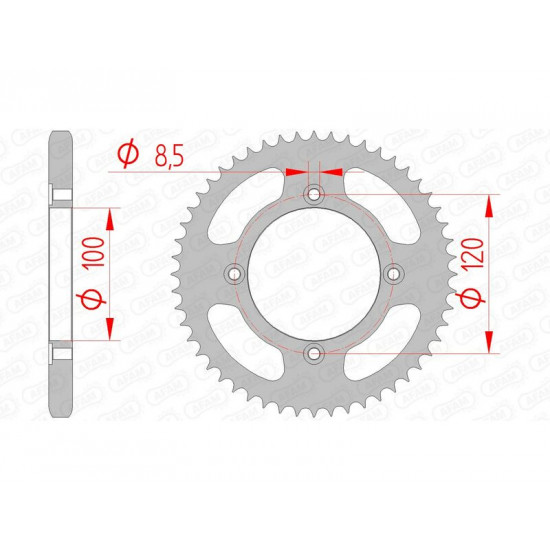 Couronne AFAM acier standard 38200 - 428