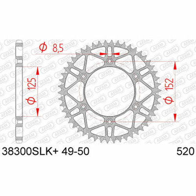 Couronne AFAM acier Ultra-Light anti-boue 38300 - 520