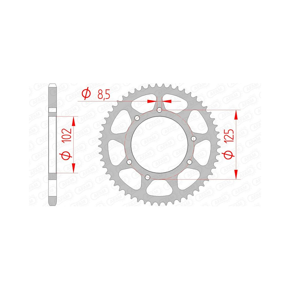 Couronne AFAM acier standard 41100 - 420