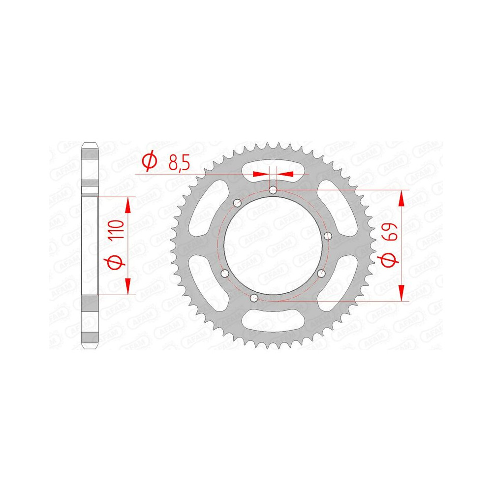 Couronne AFAM acier standard 59104 - 428