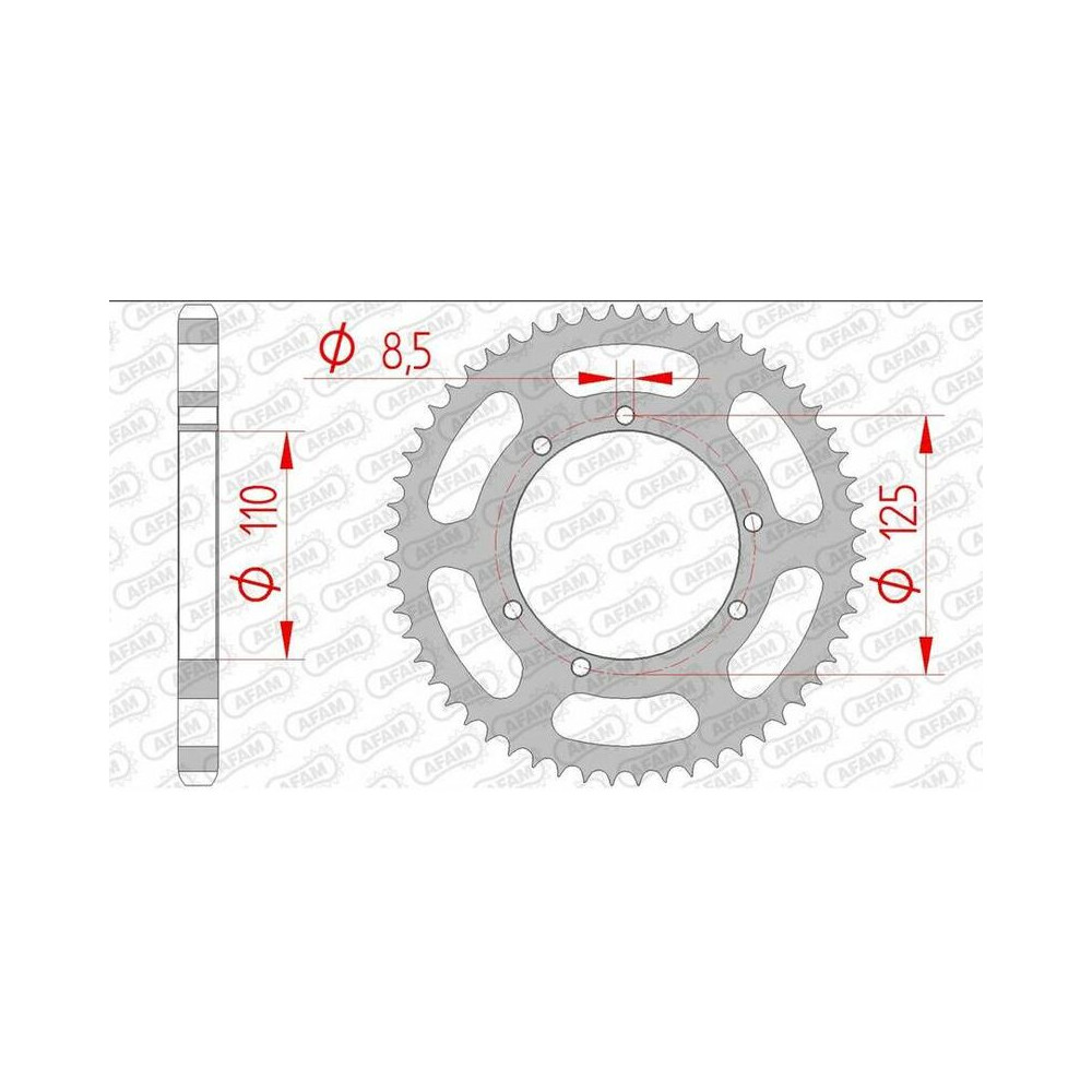 Couronne AFAM acier standard 59104 - 428