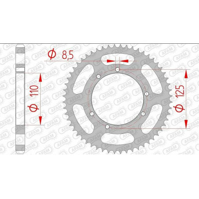 Couronne AFAM acier standard 59104 - 428