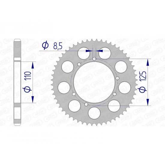 Couronne AFAM aluminium 60104 - 428