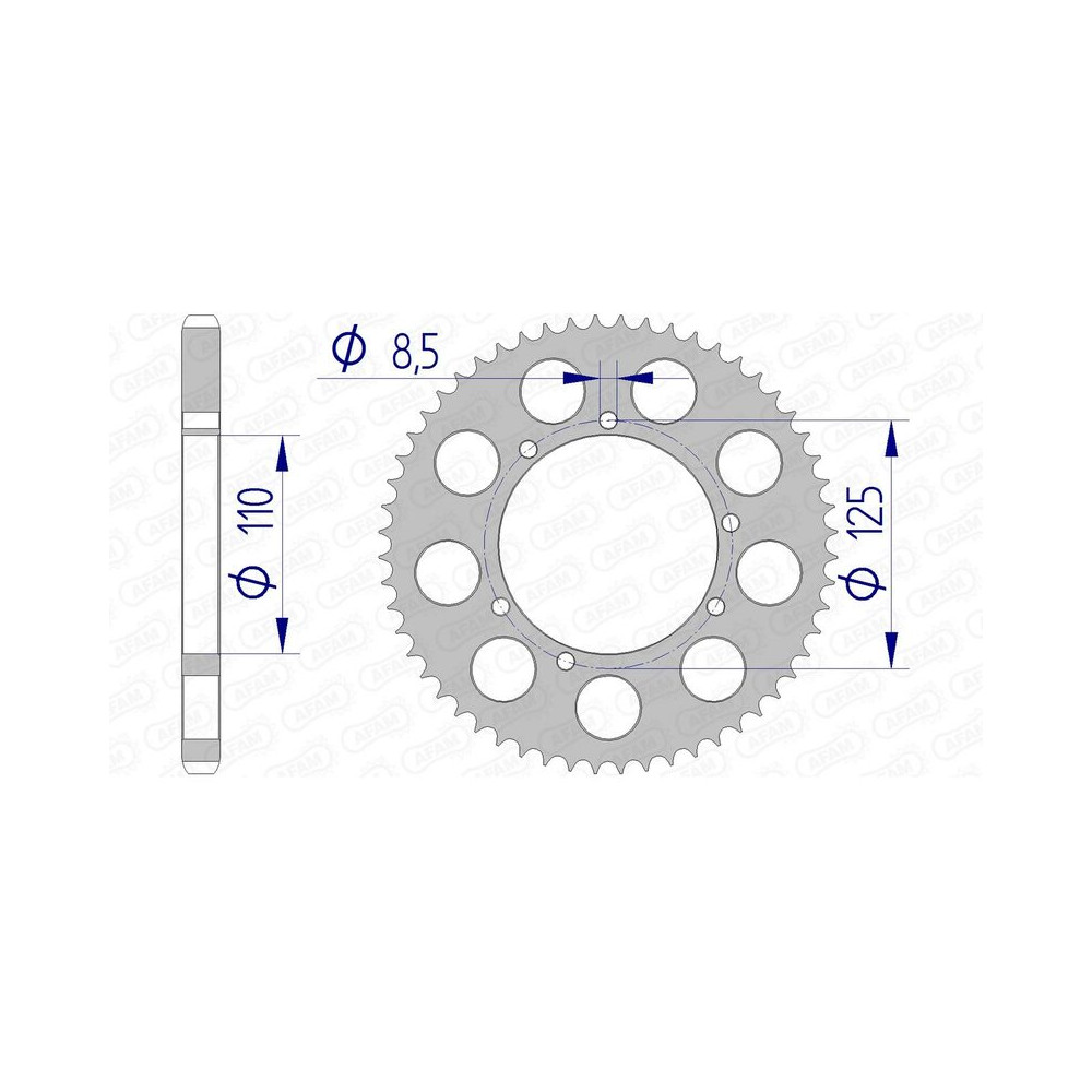 Couronne AFAM aluminium 60104 - 428