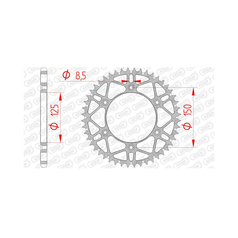 Couronne AFAM acier anti-boue 71304 - 520