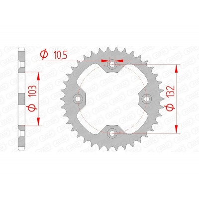 Couronne AFAM acier standard 71305 - 520