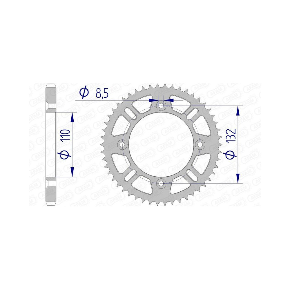 Couronne AFAM aluminium 72102 - 428