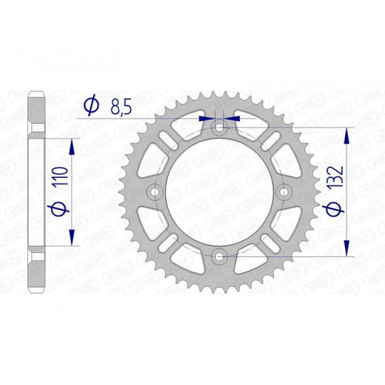 Couronne AFAM aluminium 72102 - 428