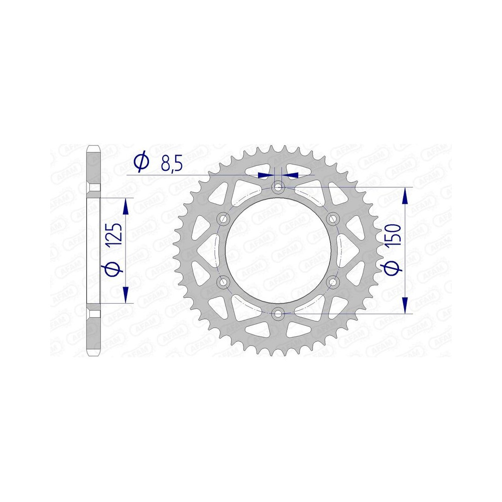 Couronne AFAM aluminium 72304 - 520