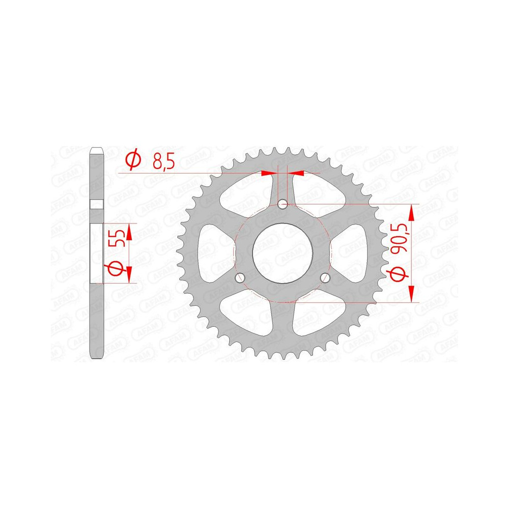 Couronne AFAM acier standard 80104 - 420