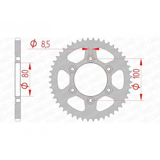 Couronne AFAM acier standard 80105 - 420