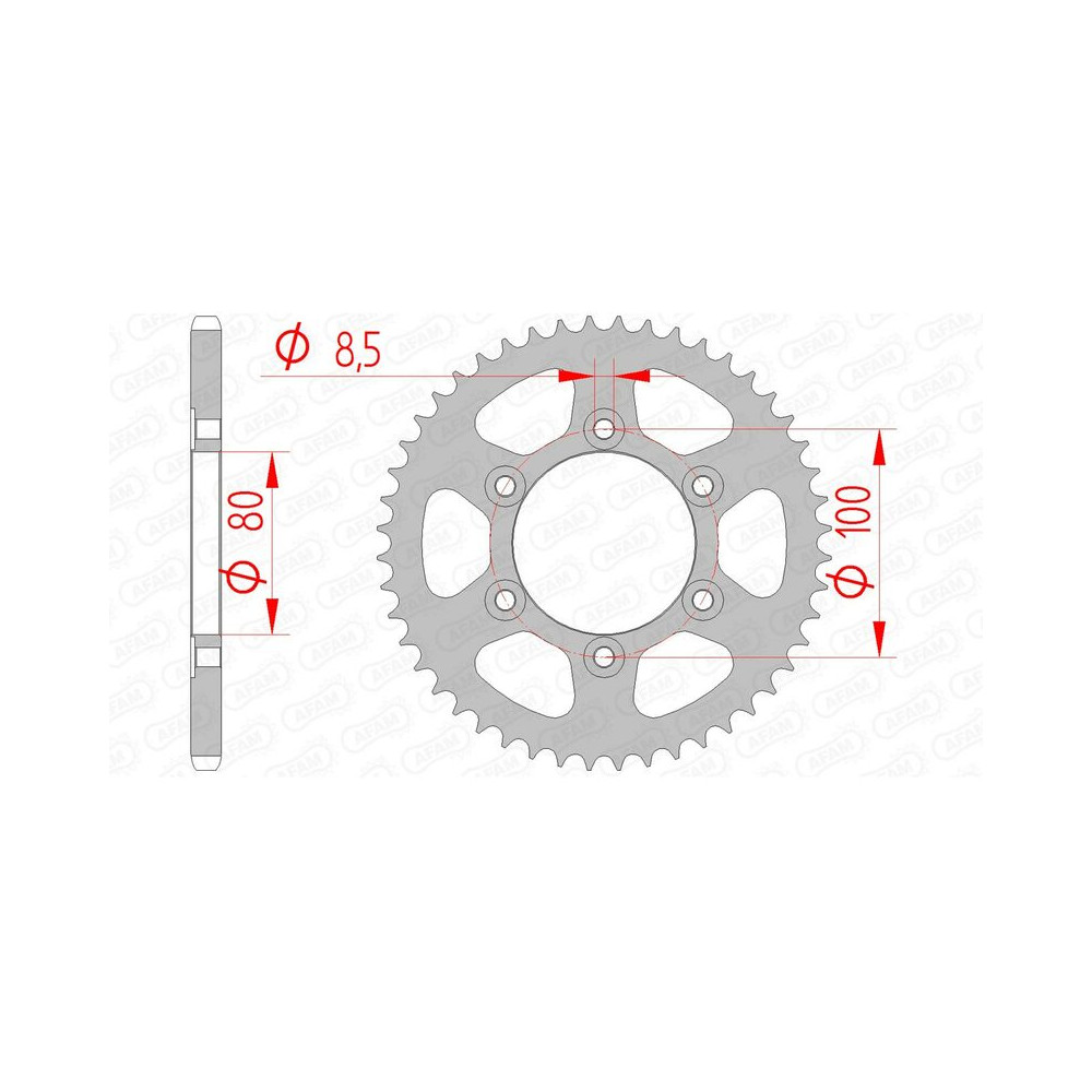 Couronne AFAM acier standard 80105 - 420