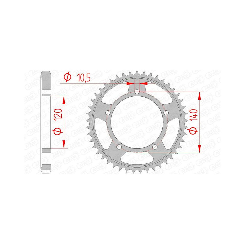 Couronne AFAM acier standard 86603 - 530