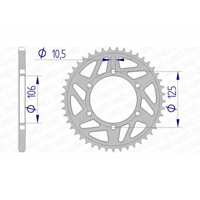 Couronne AFAM aluminium 87606 - 520