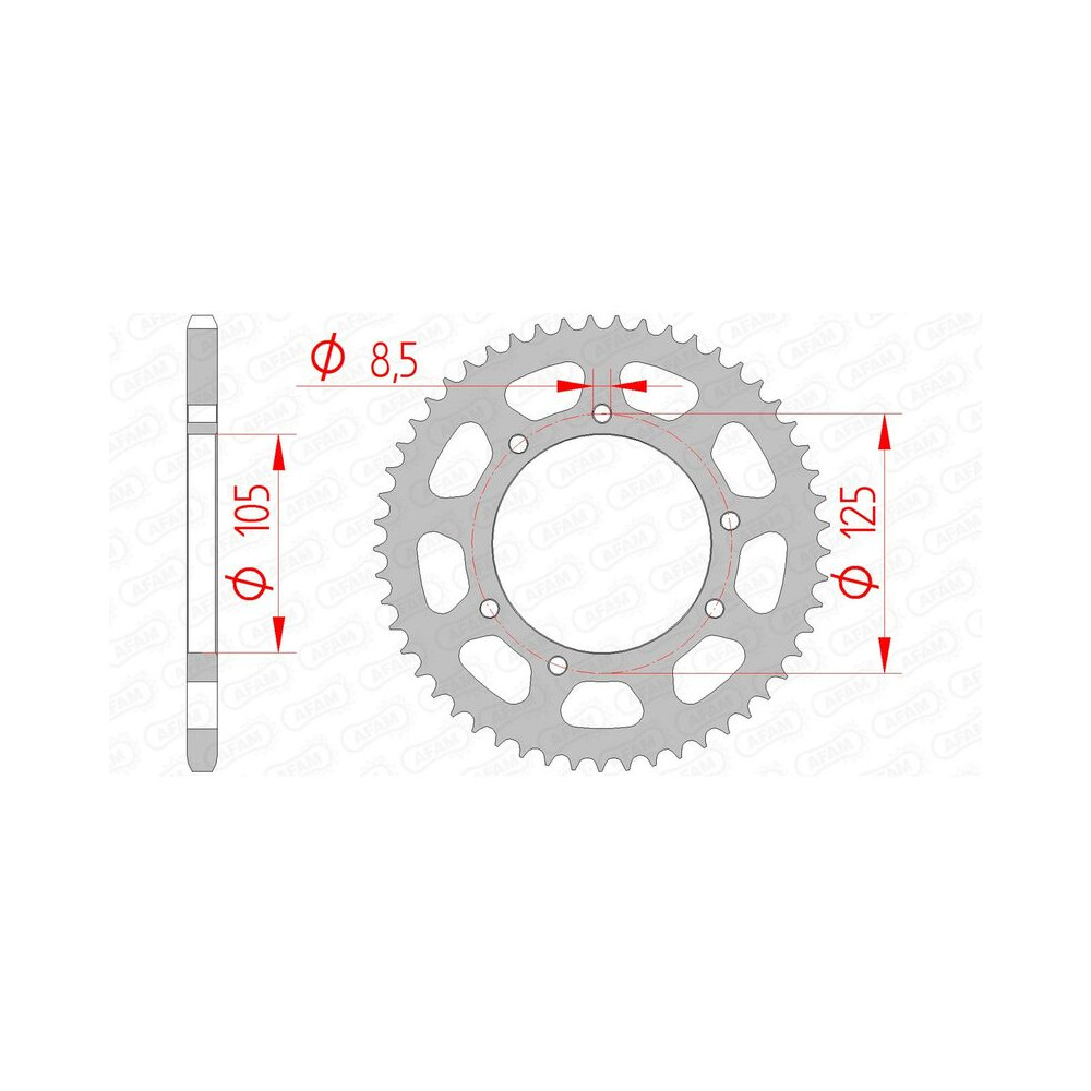 Couronne AFAM acier standard 47103 - 420