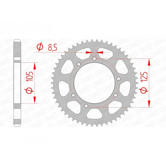 Couronne AFAM acier standard 47200 - 428