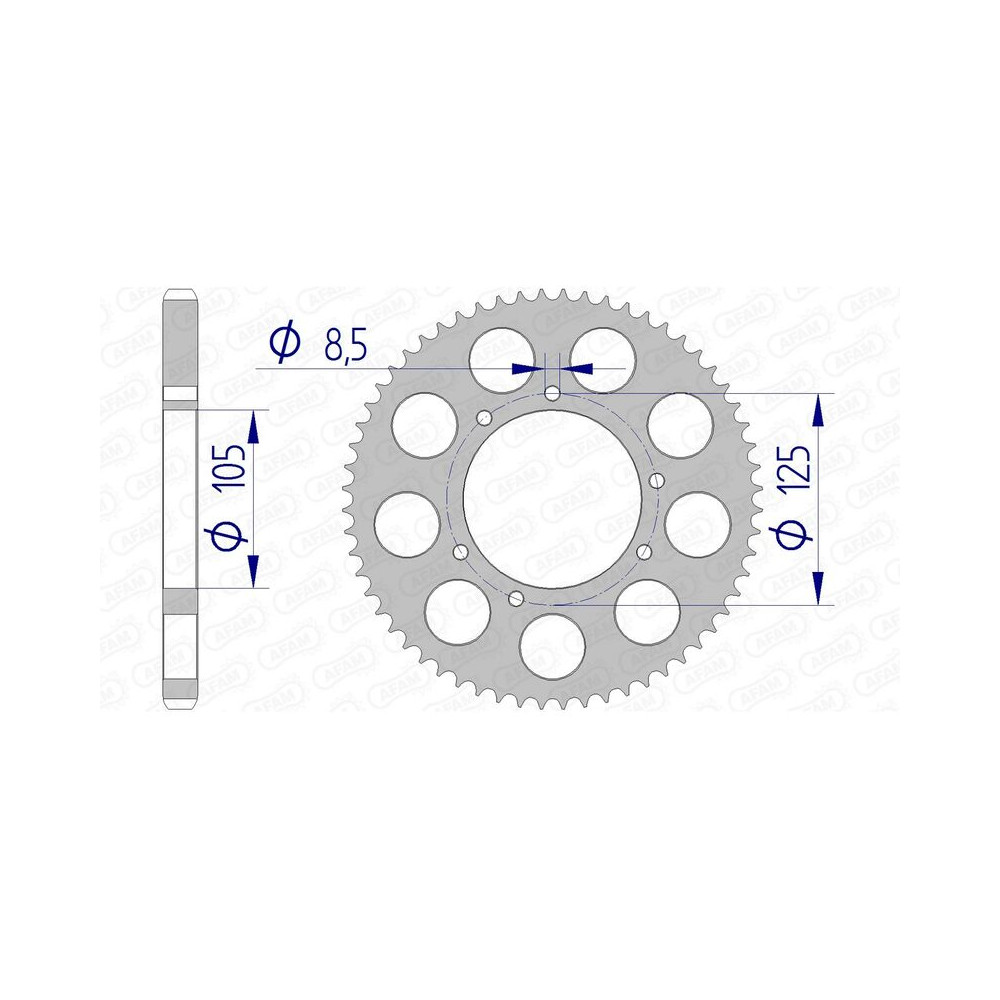 Couronne AFAM aluminium 48200 - 428