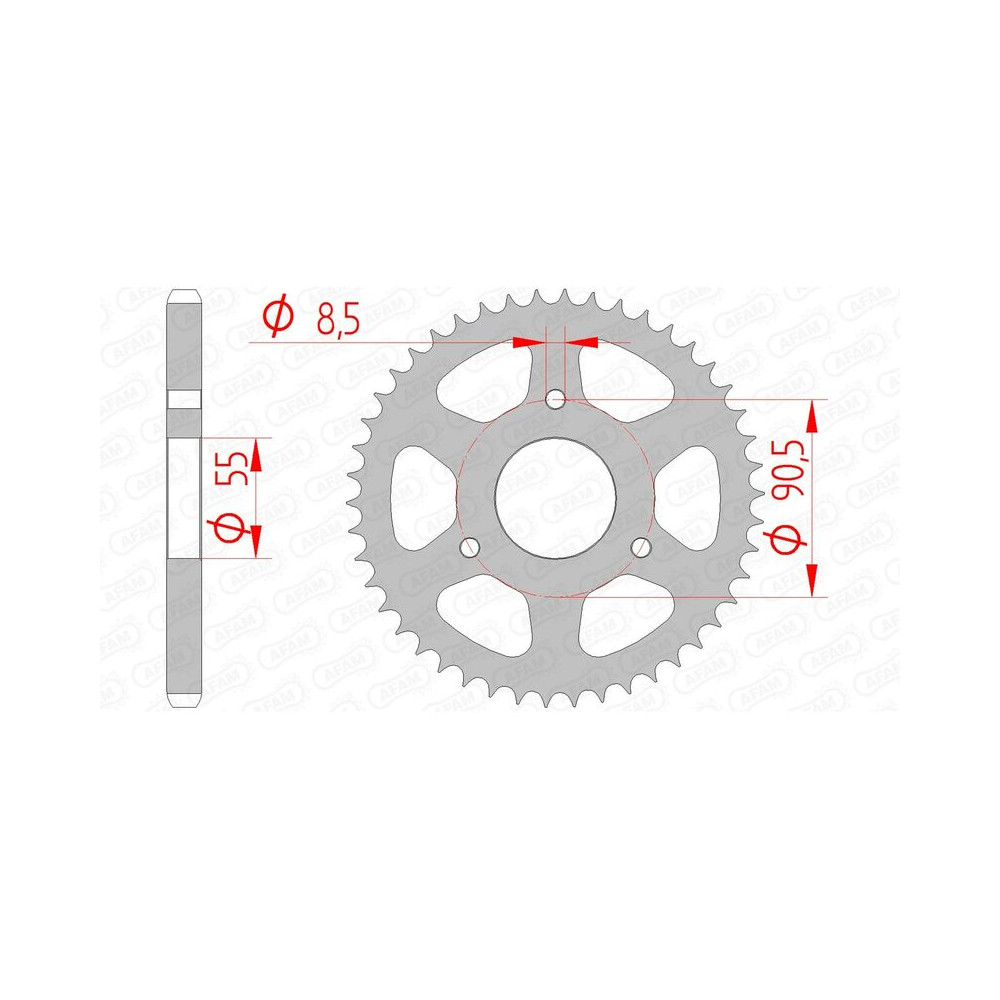 Couronne AFAM acier standard 80200 - 428