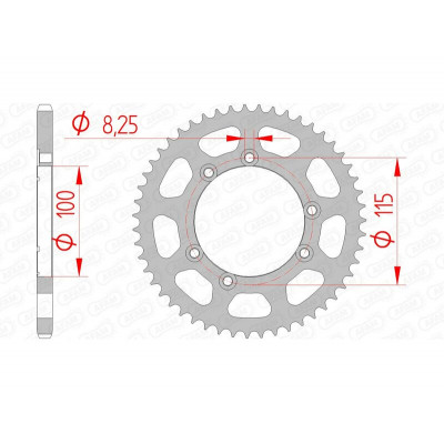 Couronne AFAM acier standard 92115 - 420